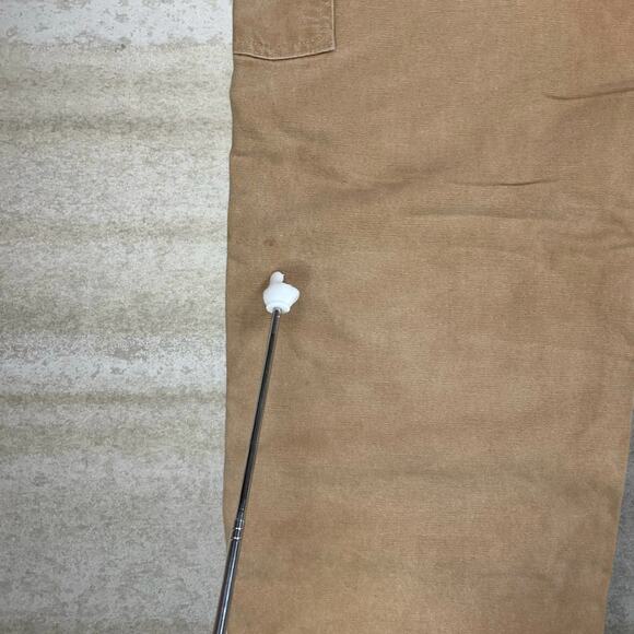 Vintage Carhartt Double Knees Carpenter Pants Tan Union Made in USA Baggy 90s - Picture 6 of 10